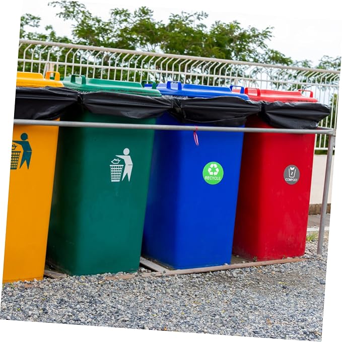 9pcs Trash Can Classification Stickers Recycling Labels - Image 9