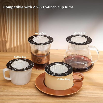 UFO Coffee Filter Paper Bag, Portable Hanging Ear Drip Coffee Bag, Single Serve - Image 3