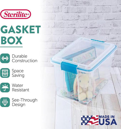 Sterilite 24-Pack Gasket Box, Weather-Resistant Storage Bins - Image 2