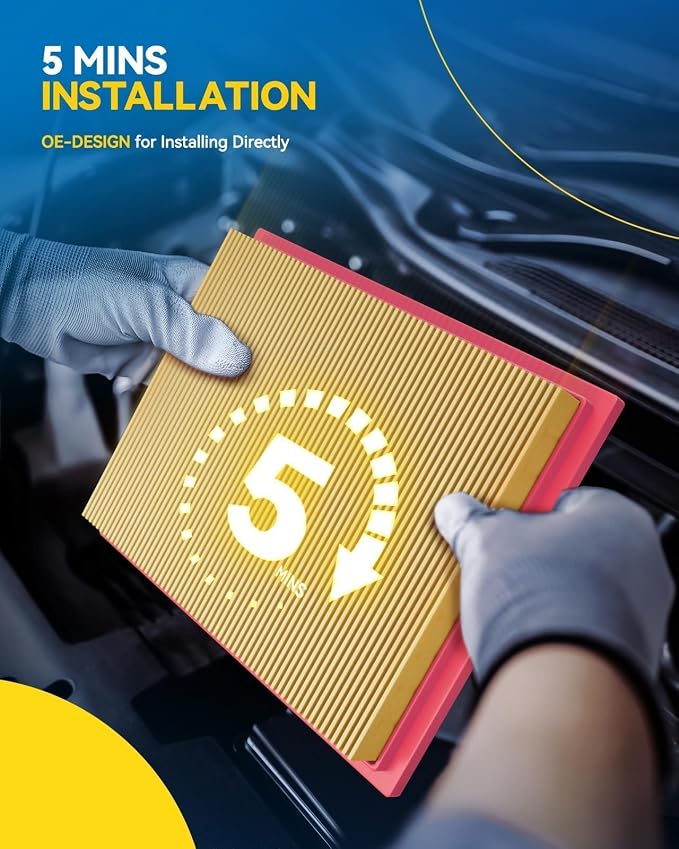 PHILTOP Engine Air Filter CA12377 Replacement - Image 6