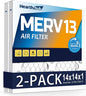 14×14×1 MERV 13 Furnace Air Filters by Hearthhub