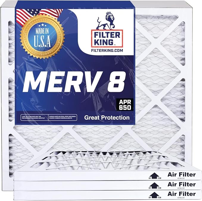 Filter King 29.5x35.5x2 Air Filter | 4-PACK | MERV 8 HVAC Pleated A/C Furnace by FilterKing