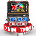 HBUDS Sewer Camera, Self Leveling Drain Camera 200ft with Meter Counter, 7mm Thick Cable, 9" HD Screen 1080P Plumbing Cameras Snake with Light, 5100mAh Battery Duct Pipe Video Inspection Cam DVR 32GB