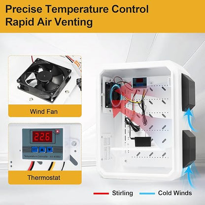 Outdoor Electrical Box with Key Lock, 12V Cooling Fan & Temperature Controller - Image 3