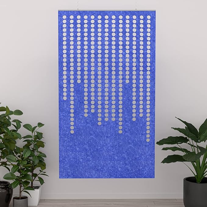 Escape Acoustic Wall Art | Matrix Design | Suspended Sound Proofing Panels | Eco-Friendly Recycled Material | 4X2 | Sand Dune