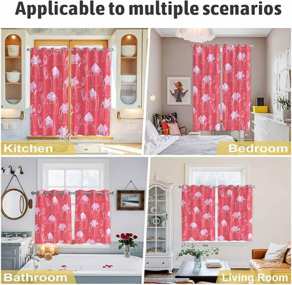2 Panel Kitchen Cafe Curtains, Desert Camel Sunlight Filtering Nature Air - Image 6