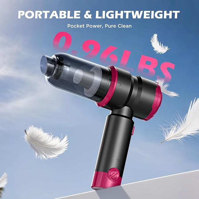 Handheld Car Vacuum with 15000PA Power, 4 in 1 Powerful Cordless Vacuum Cleaner - Image 7