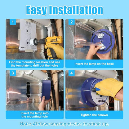 HVAC UVC Light Air Purifier 72W System - Image 8