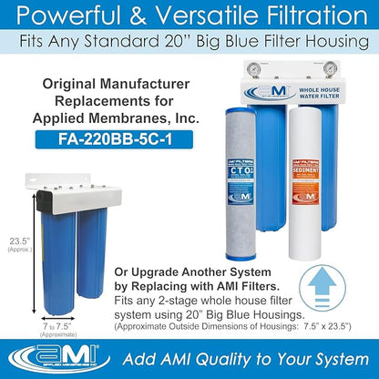 APPLIED MEMBRANES INC. Whole House Water Filter Replacement Filter Cartridge - Image 2