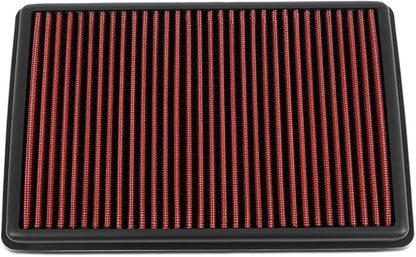 DNA Motoring AFPN-207-RD Washable Drop In Panel Air Filter Enhance Engine by DNAMOTORING