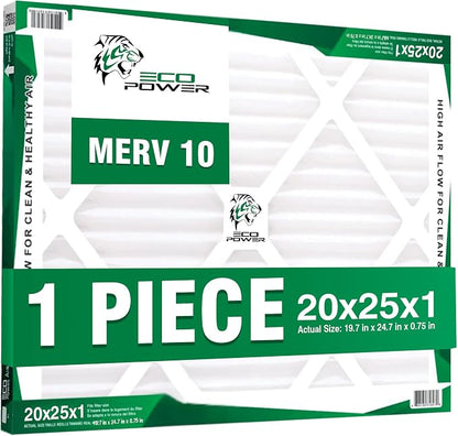 20x25x1, Pleated HVAC AC Furnace Air Filters Replacement, Comparable to MPR by Unknown