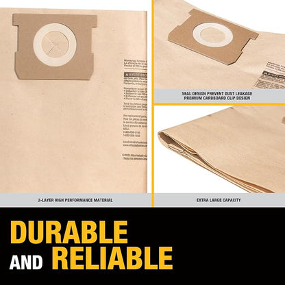 DEWALT DXVA19-4104 Dust Filter Bags, High Efficiency Replacement Bags - Image 4