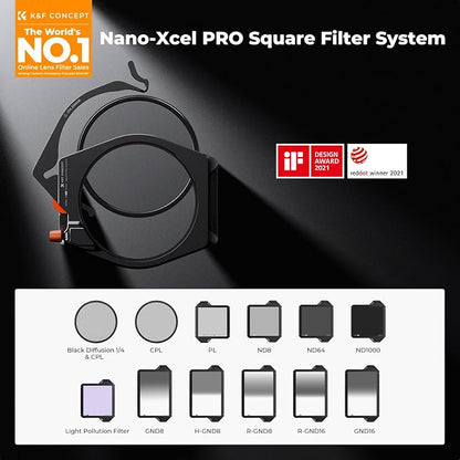 K&F CONCEPT X PRO Square Filters Holder System Kit - Image 2