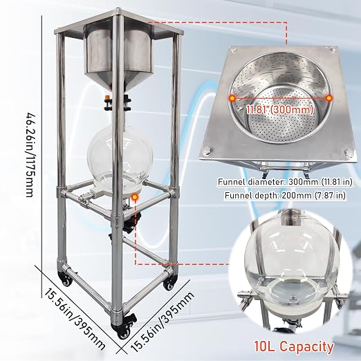 INTSUPERMAI 10L Buchner Funnel Filtering Kit, - Image 2