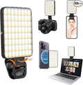 JINGCOOL Magnetic Selfie Light, Portable Phone Clip, 6 oz, Rechargeable Ring Light for iPhone, Laptop, Camera, 10-Hour Working, 3 Light Modes for TikTok, Instagram, Vlog, Video Recording
