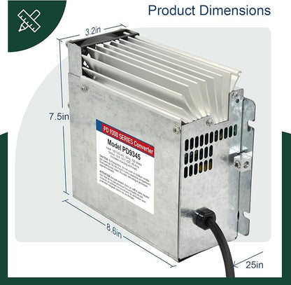 PD9345 RV Power Converter replacement-9300 Series Converter, 45Amp 120V to 12V - Image 2