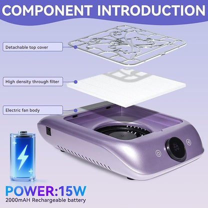 Nail Dust Collector with LED Display - Image 5