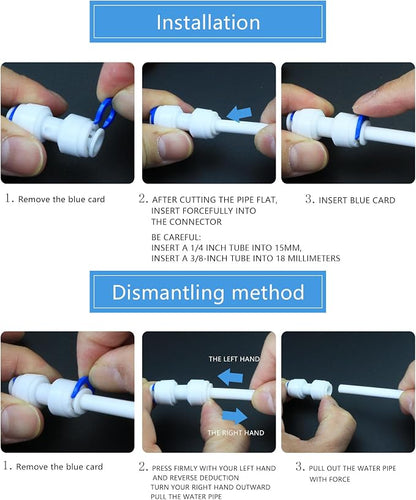 Water purifier adapter, 1/4 "FPT x 1/4" pipe quick connector, outer diameter - Image 5
