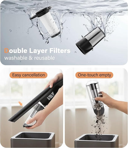 Handheld Vacuum Cordless, 24KPA High Power Car Vacuum - Image 7