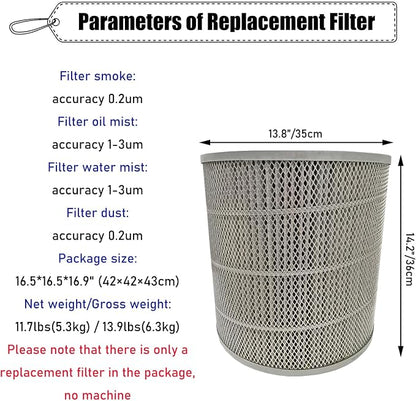 INTSUERMAI CNC Oil Mist Collector Replacement Filter Industrial Fume Purifier - Image 3