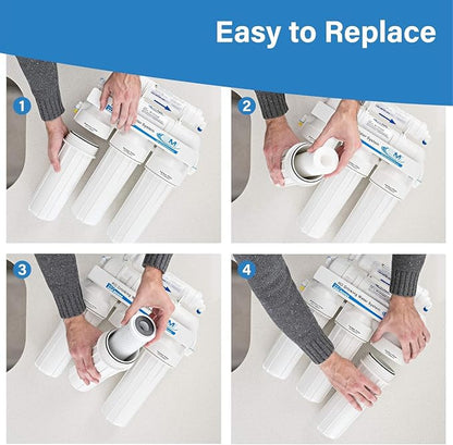 APPLIED MEMBRANES Reverse Osmosis Filter Replacement Set, 50 GPD Pre and Post - Image 5