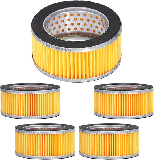 Eujgoov 5Pcs Air Compressor Intake Paper Filter Elements, 4.2x3x2in Piston Type by Eujgoov