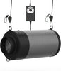Air Carbon Filter with Built-in Fan, 4 Inch, Australian Virgin Charcoal by HYDROWE