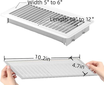 4 PCS White Magnetic Vent Covers- 4x10 Magnetic Air Vent Covers - Image 2