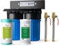 iSpring WGB21B-KS+AHPF12MNPT16X2 2-Stage Whole House Water Filtration System w/ by iSpring