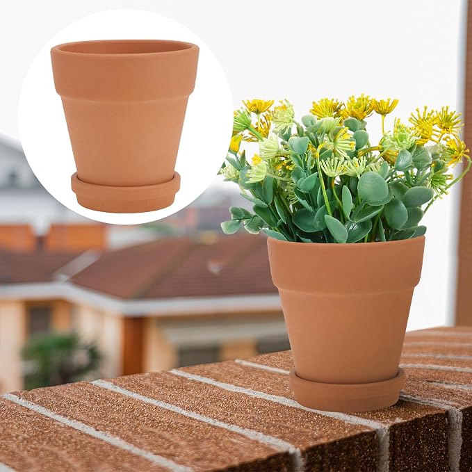 Veemoon 5pcs Red Clay Succulent Flower Pots - Image 7