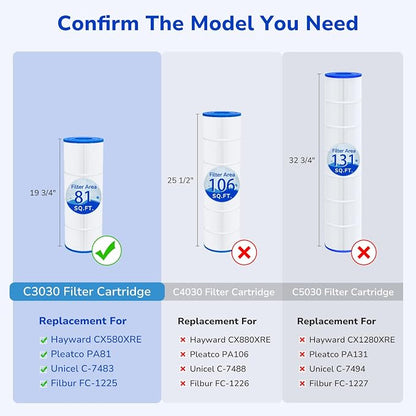 Fil-fresh C3030 Pool Filters Cartridge Compatible - Image 3