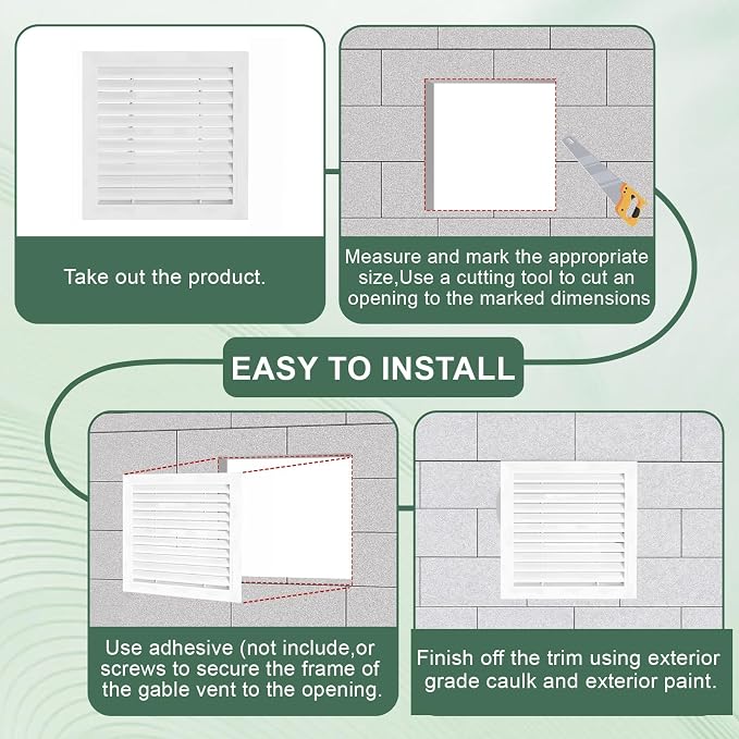 2-Pack 20"x20" Gable Vent - Image 6