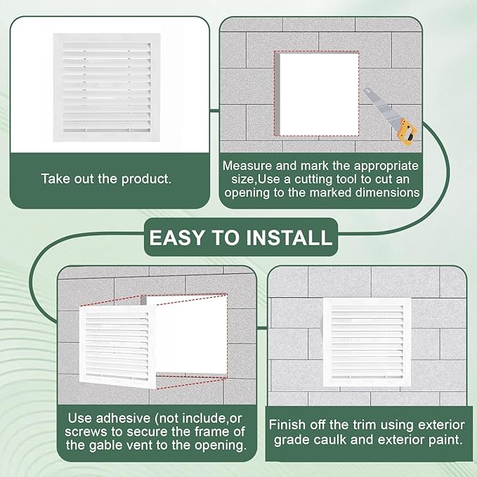 2-Pack 14"x14" Gable Vent - Image 6