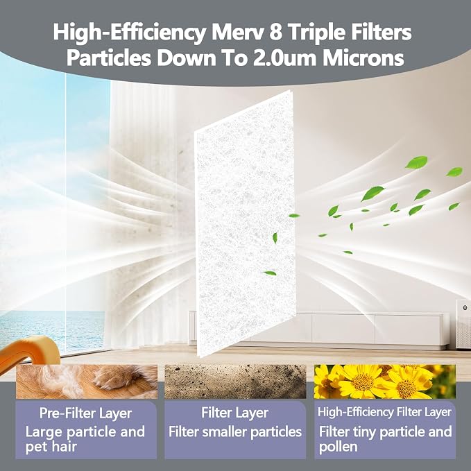 20" x 100" Air Vent Filters, - Image 3