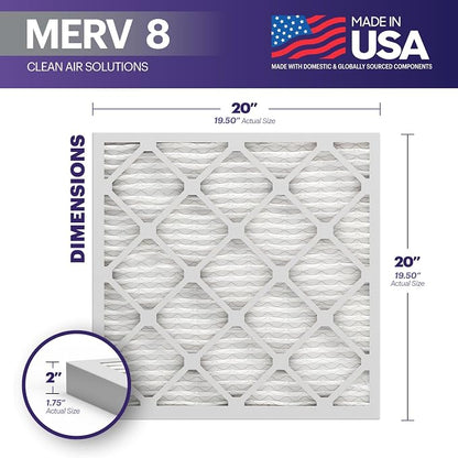 BNX TruFilter 20x20x2 Air Filter MERV 8 - Image 2