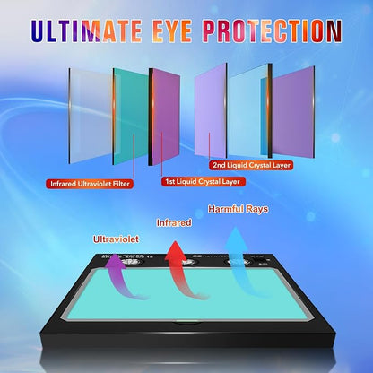 TRQWH Welding Lens Auto Darkening Welding Helmet Lens True Color Technology - Image 7
