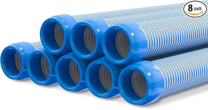 Poolvio Pool Vacuum Hose 26 Feet, 1.5 Inch Cuffs, Compatible by POOLVIO