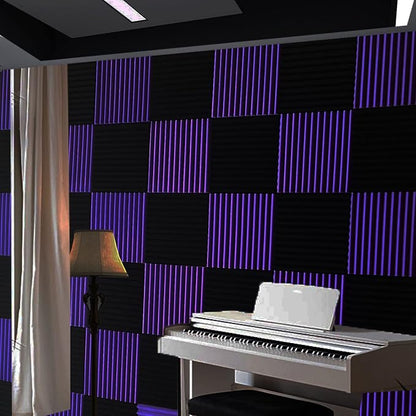 96 Pack Allxinlog Absorb the echo Acoustic Foam Panel Wedge Studio - Image 2