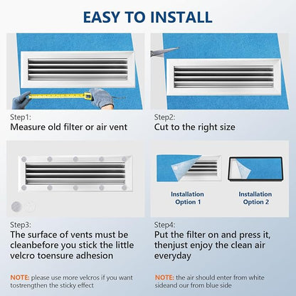 Torjim 12" x 120" MERV 8 Air Vent Filter, Easy Cut to Fit Air Vent Filter - Image 7
