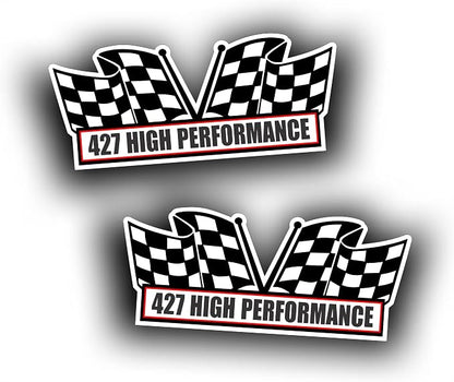 2X Engine Window Air Cleaner Sticker Decal by Solar+Graphics+USA