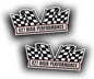 2X Engine Window Air Cleaner Sticker Decal by Solar+Graphics+USA