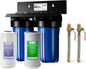 iSpring WGB21B-DS+AHPF12MNPT16X2 2-Stage Whole House Water Filtration System by iSpring