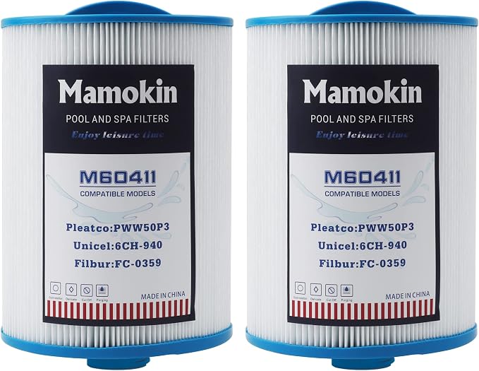 PWW50 Spa Filter, Replaces 6CH-940，Filbur FC-0359, Waterway Front Access Skimmer by Mamokin