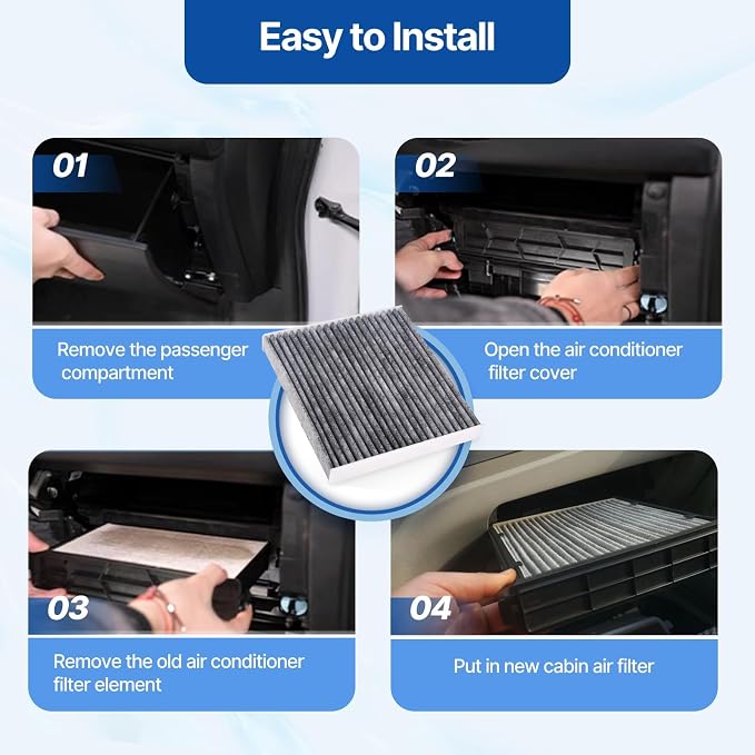 RUITO Cabin Air Filter, Fits 2017-20 Continental, 2015-22 Edge, 2013-20 Fusion - Image 5