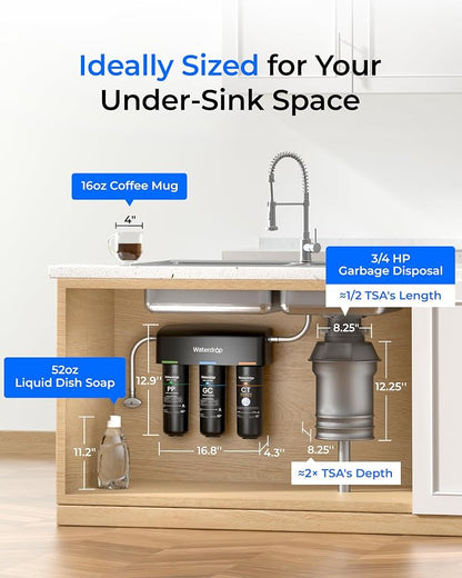 Waterdrop TSA 8 Layer Under Sink Water Filter System, Under Sink Water - Image 7