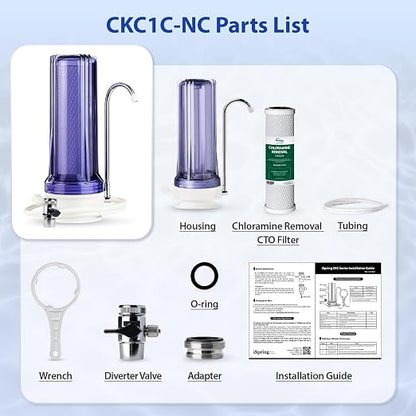 iSpring CKC1C-NC Countertop Water Filter, Drinking Water Filtration System - Image 6