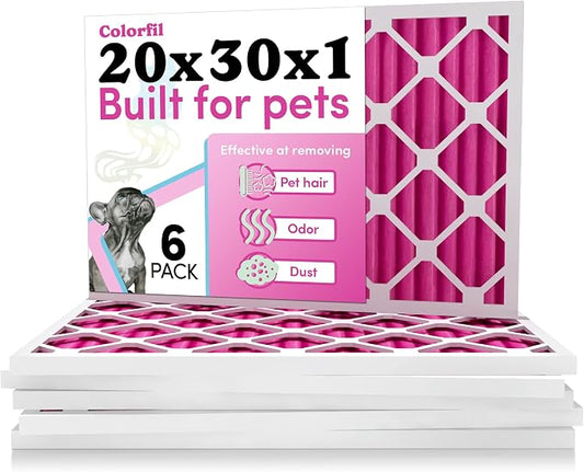 Colorfil 20x30x1 Air Filter | Made in the USA | Color Changing | Remove Cat and by ColorfilAirFilters