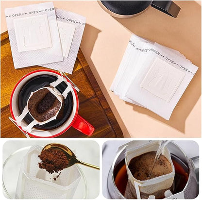 50/100 Pcs Coffee Filter Bags Disposable Drip Coffee Paper Pack Portable - Image 5