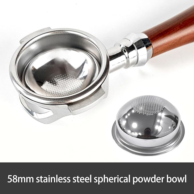 Commercial Grade 58mm Spherical Coffee Basket 58-Hole Stainless Steel Filter - Image 6