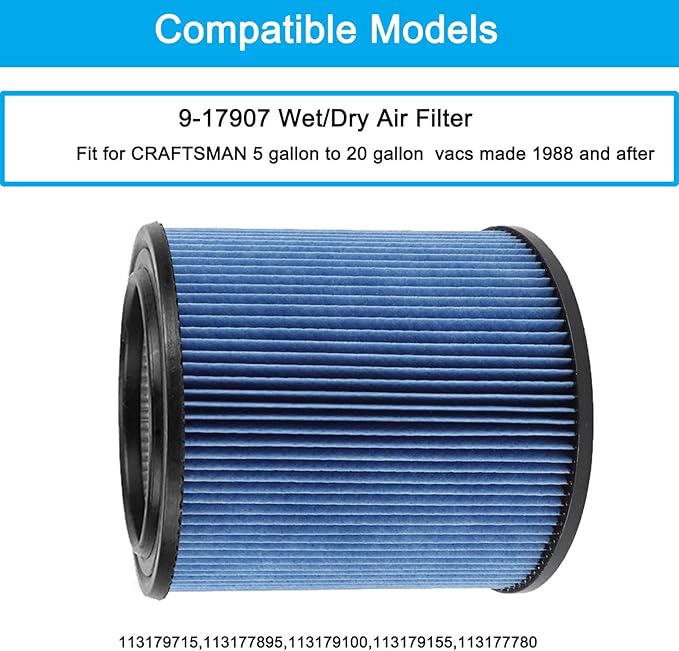 MZY LLC 2 Pack 17907 Cartridge Filter - Image 3